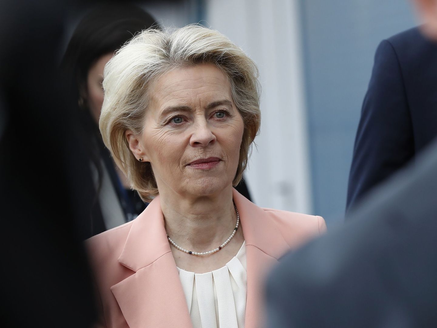 Ursula Von der Leyen, presidenta de la Comisión Europea, en Bucarest. (Reuters)