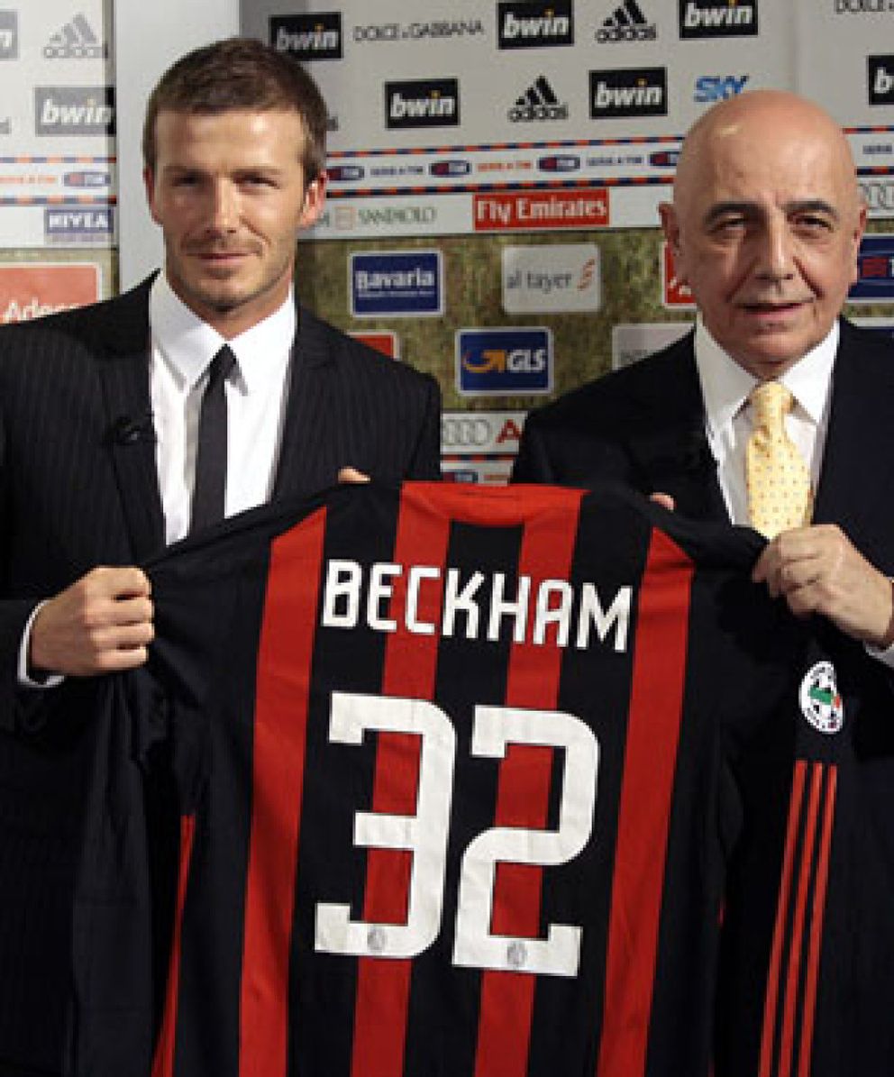 Foto: Beckham será el número 32 en un Milán al que llega para "divertirse"