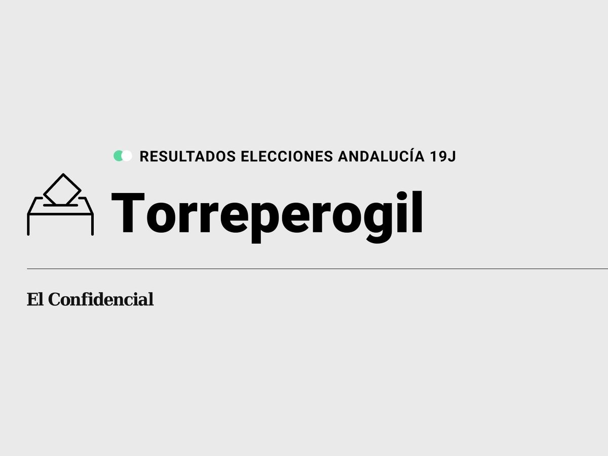 Foto: Resultados en Torreperogil, Jaén, de las elecciones de Andalucía 2022 este 19-J (C.C./Diseño EC)