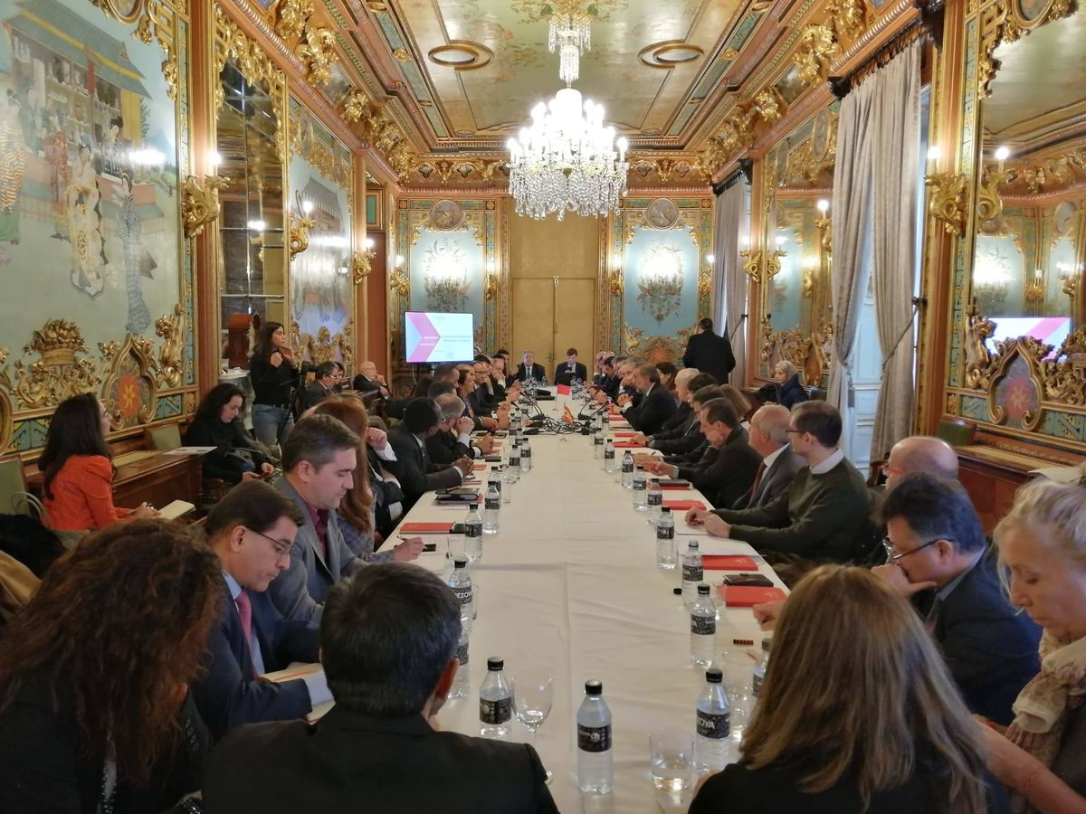 Foto: Reunión de empresarios en la Cámara de Comercio de Madrid. (Cámara de Comercio)