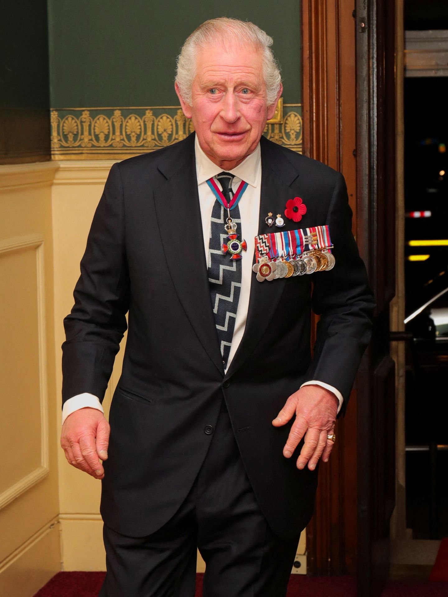 Carlos III, llegando al Royal Albert Hall de Londres. (Reuters/Pool/Chris Radburn)