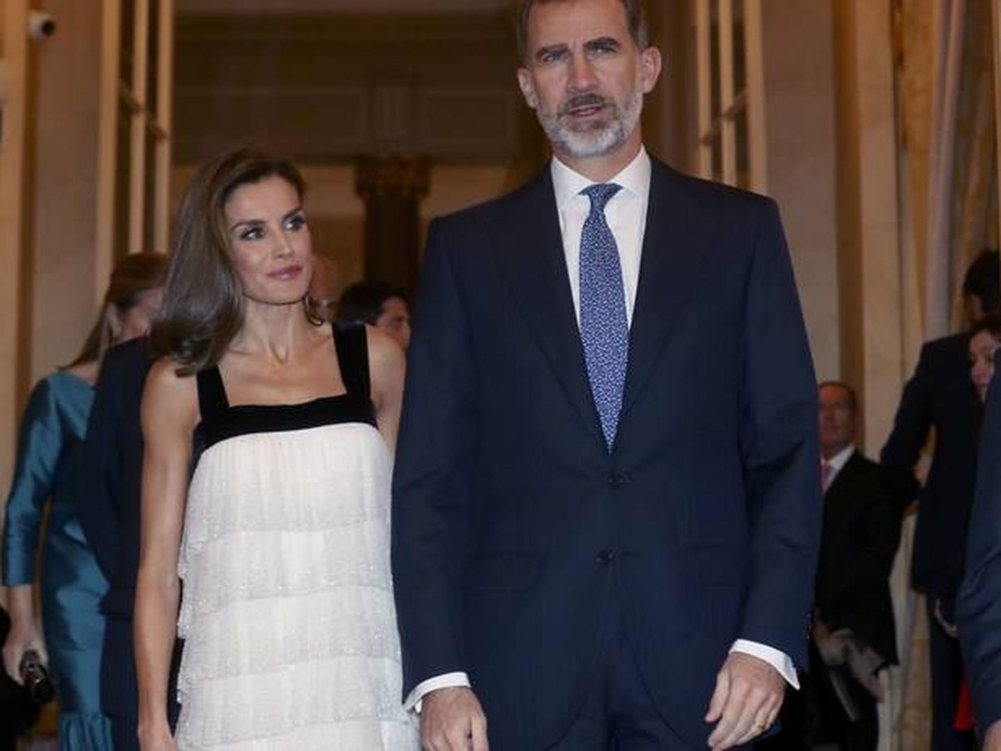 El rey Felipe y la reina Letizia en la gala del Premio de Periodismo Francisco Cerecedo. (EFE)