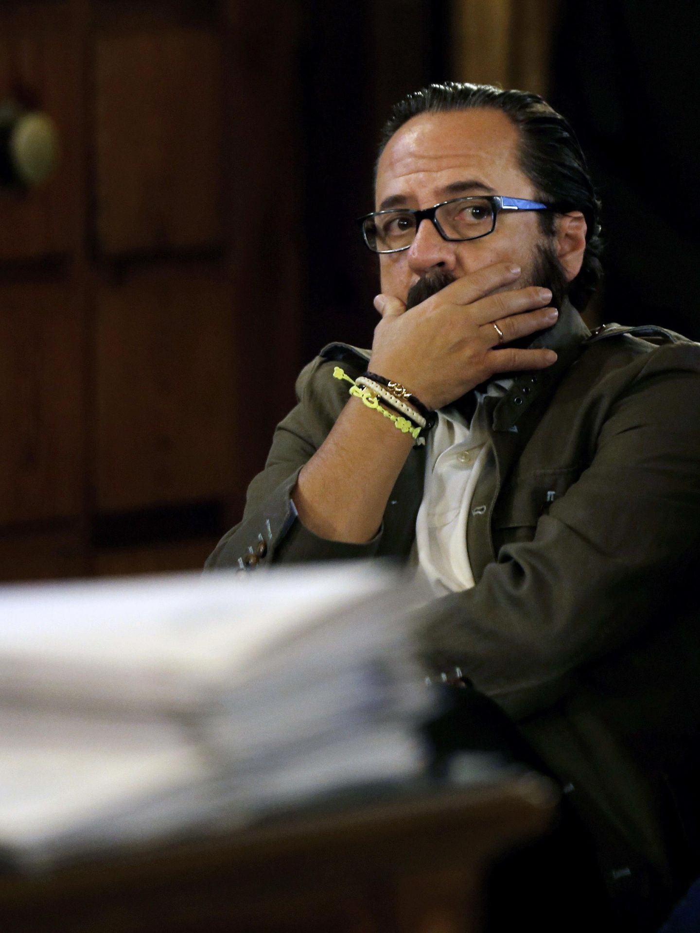 Álvaro Pérez, El Bigotes, en una de las sesiones del juicio de Fitur. (Efe)