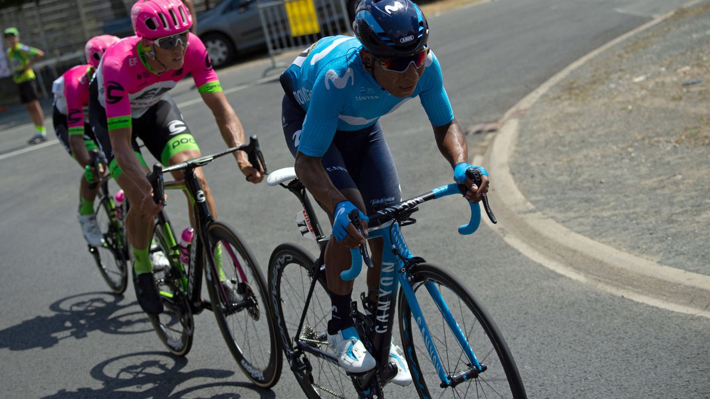 Nairo Quintana perdió más de un minuto en la primera etapa del Tour de Francia. (Reuters)