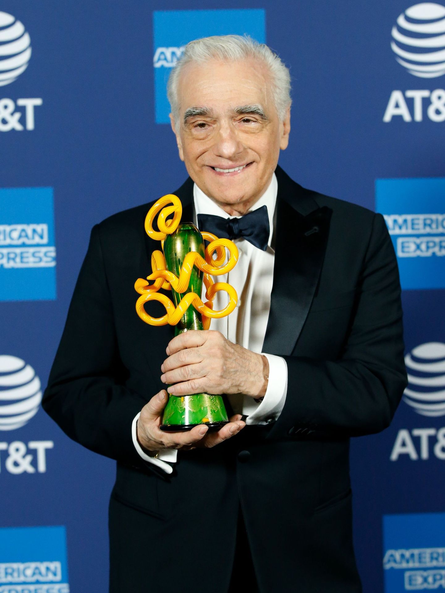 Martin Scorsese, recibiendo un premio por 'El irlandés'. (Reuters/Mario Anzuoni)