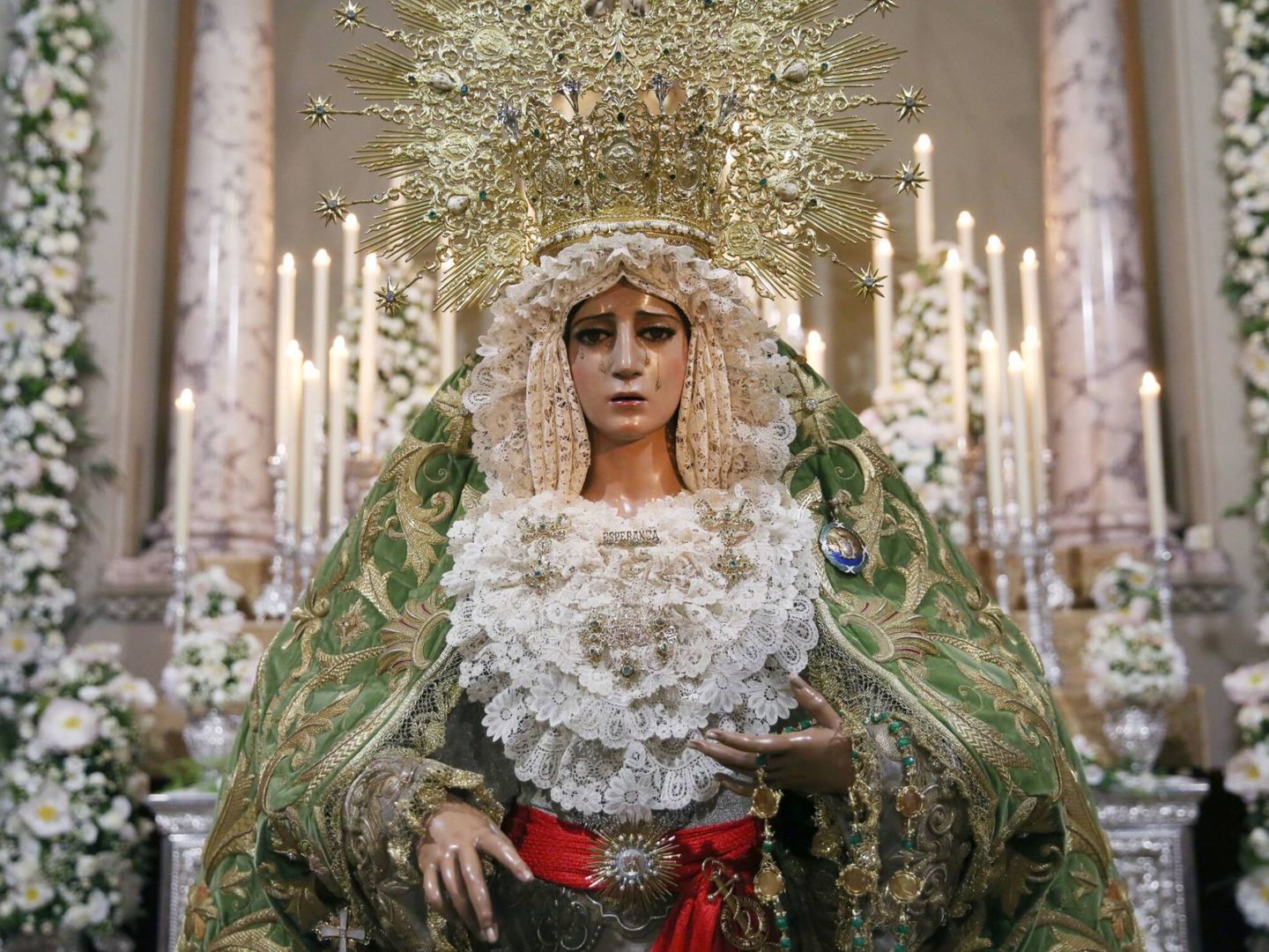 La Virgen de la Esperanza. (Cedida)