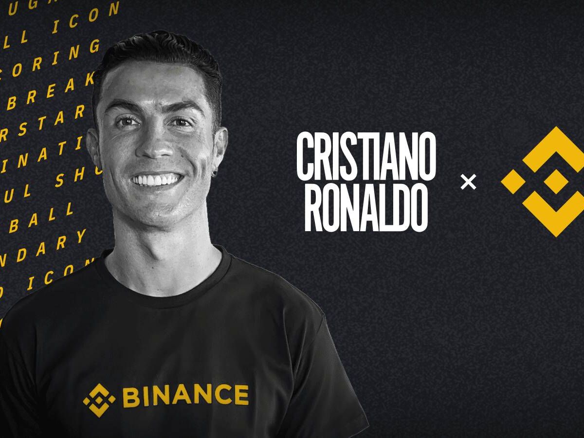 Foto: Cristiano Ronaldo y su acuerdo con Binance. (Binance)