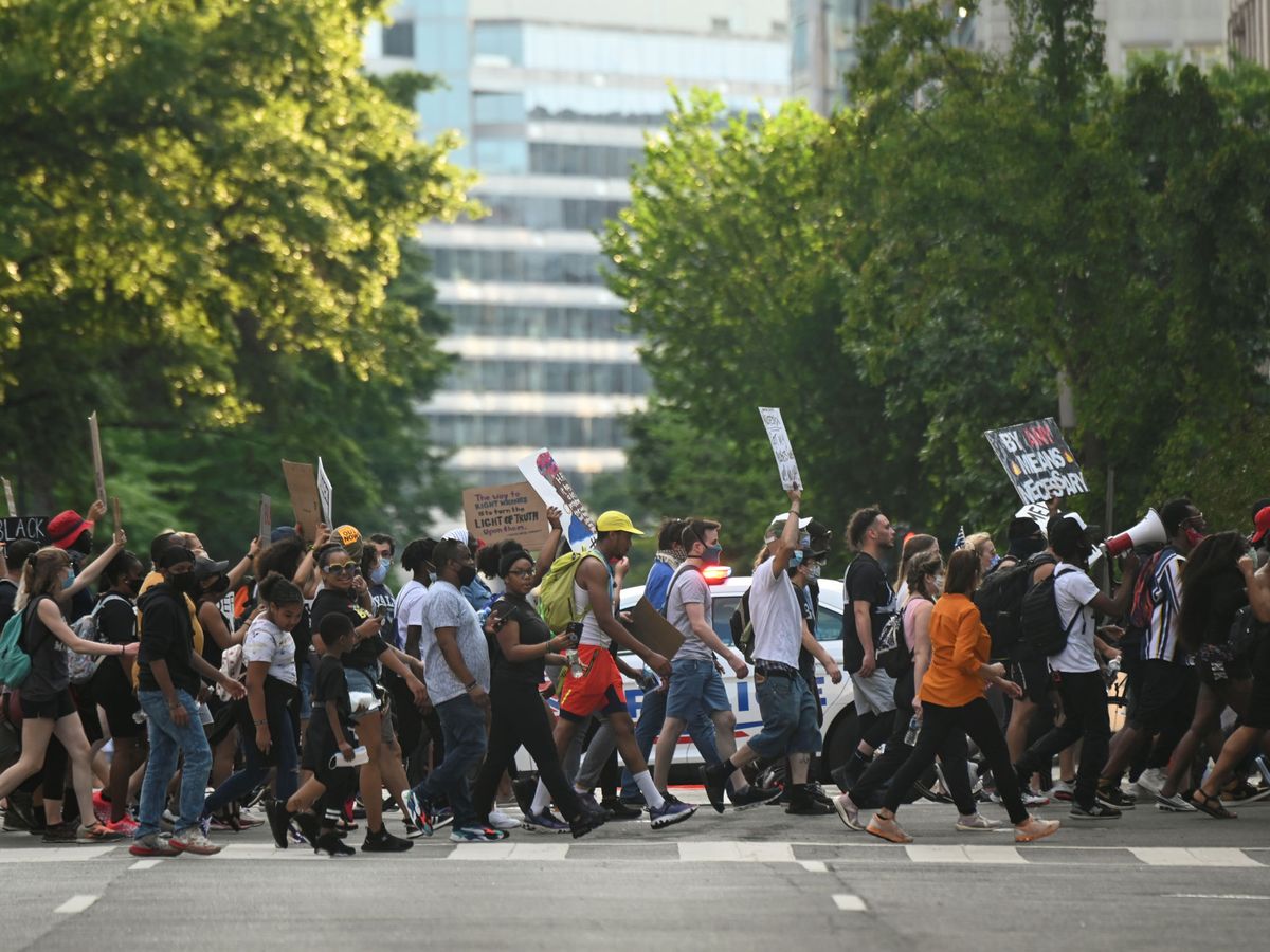 Foto: Manifestación en Washington tras la muerte de George Floyd. (Reuters)