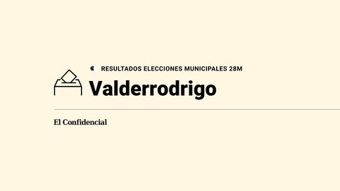 Resultados en directo de las elecciones del 28 de mayo en Valderrodrigo: escrutinio y ganador en directo