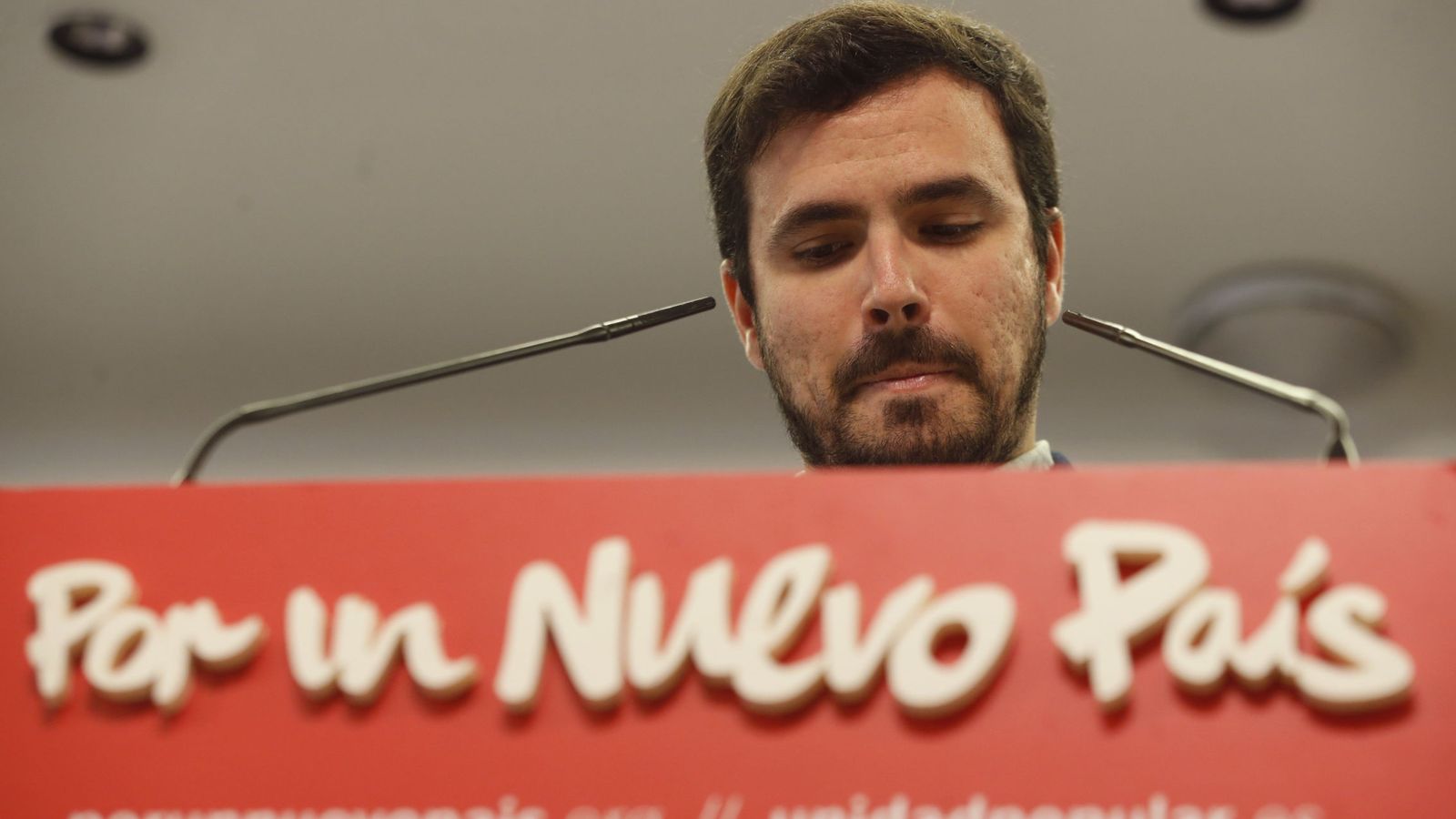 Foto: Alberto Garzón, candidato a la Presidencia por Izquierda Unida-Unidad Popular