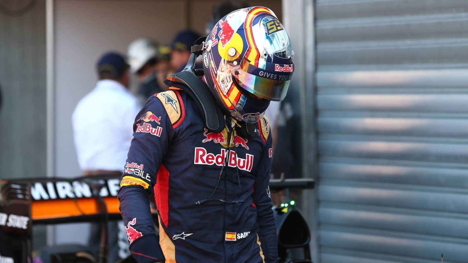 Foto: Carlos Sainz, frustrado tras el GP de Mónaco.