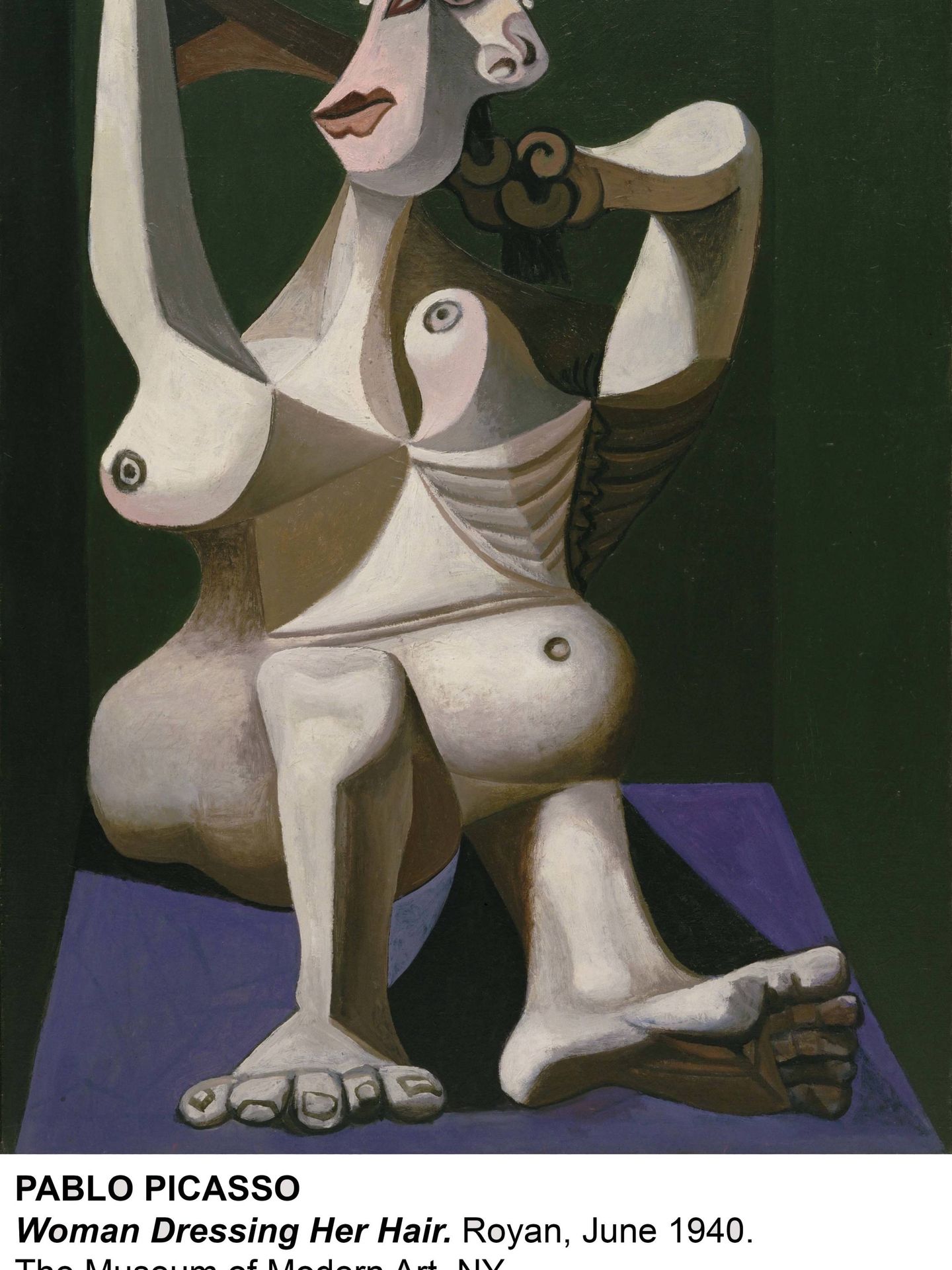 'Mujer peinándose', Picasso (1940) (MoMA)