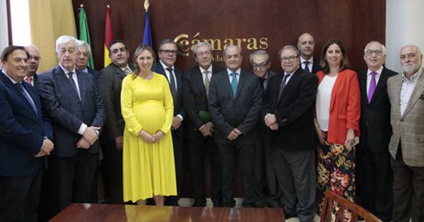 Foto: Presidentes de las Cámaras andaluzas, con el consejero de Economía. (CACC)