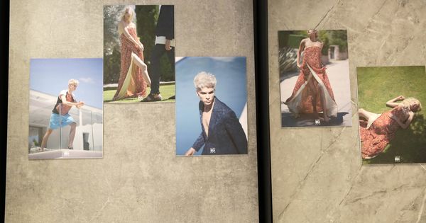 Foto: Brea presentó su colección de primavera en formato fotográfico sobre placas de Dekton en Cosentino City. (Imagen: Leticia Díaz)