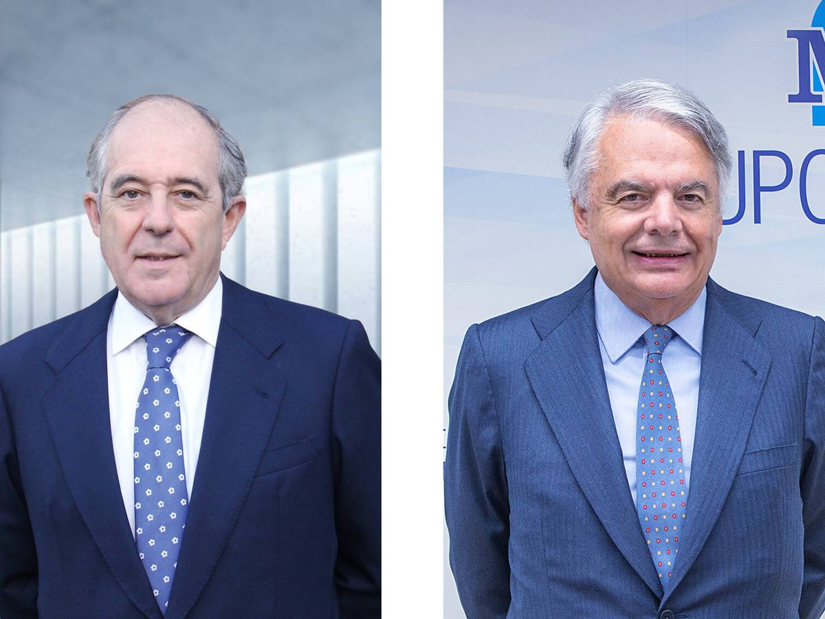 Foto: Emilio Soroa, presidente de Orienta Capital, e Ignacio Garralda, presidente de Mutua. (Cedida)