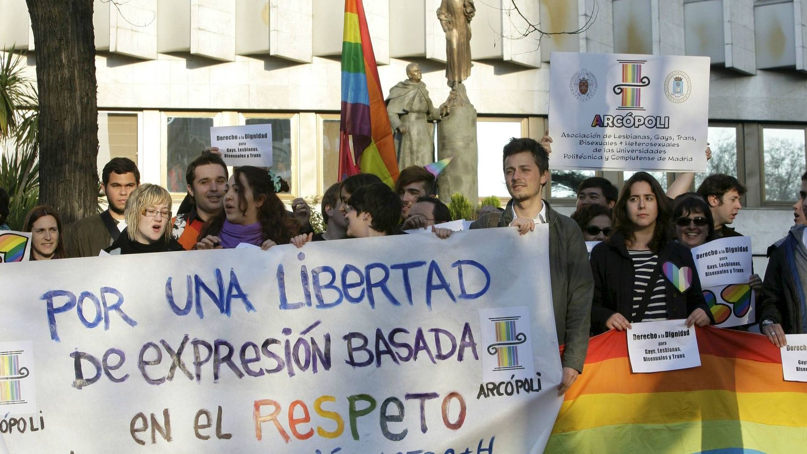 Foto: Protesta de Arcópoli en Madrid (Efe)