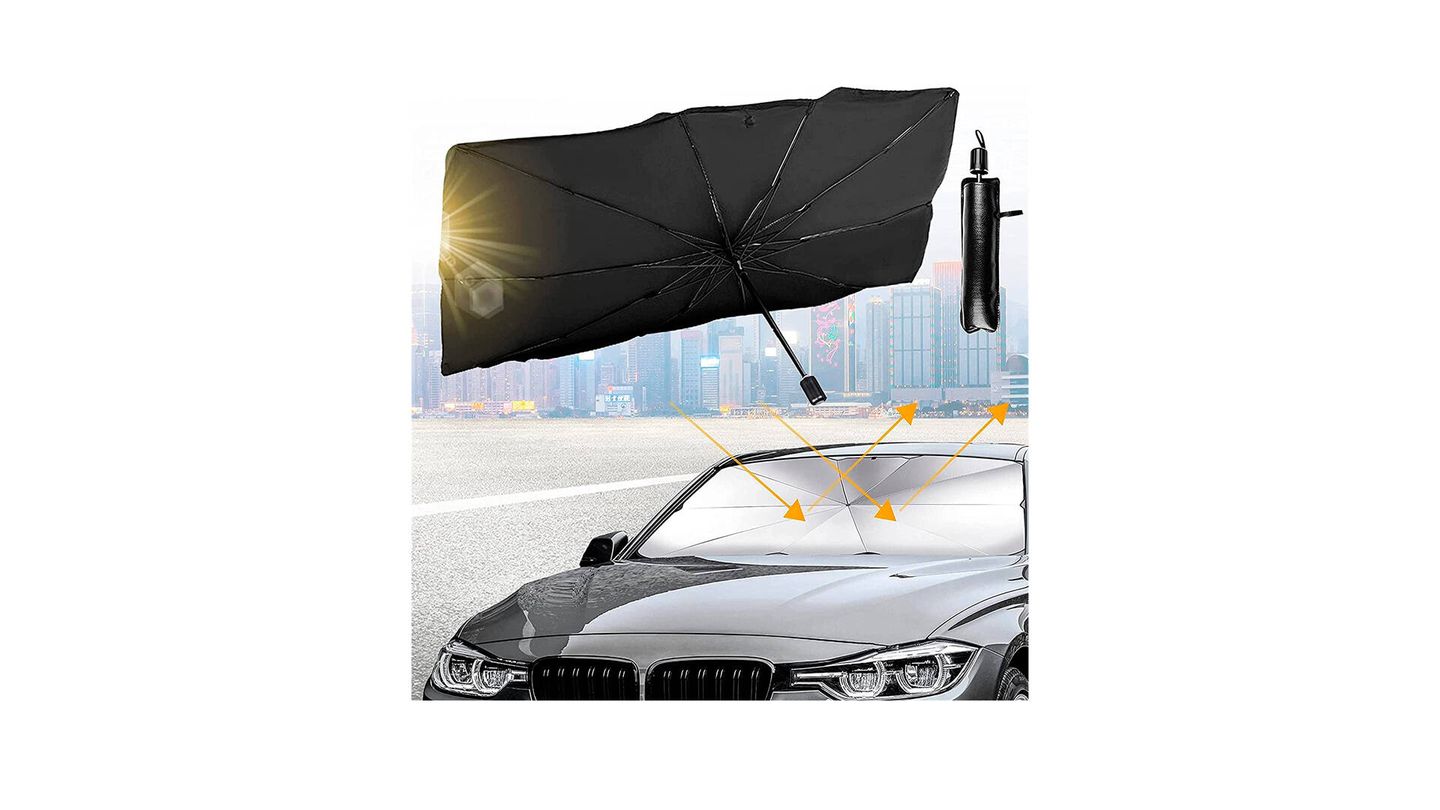 Fichamos el parasol más vendido de  para aparcar en la calle sin  miedo a que queme el volante