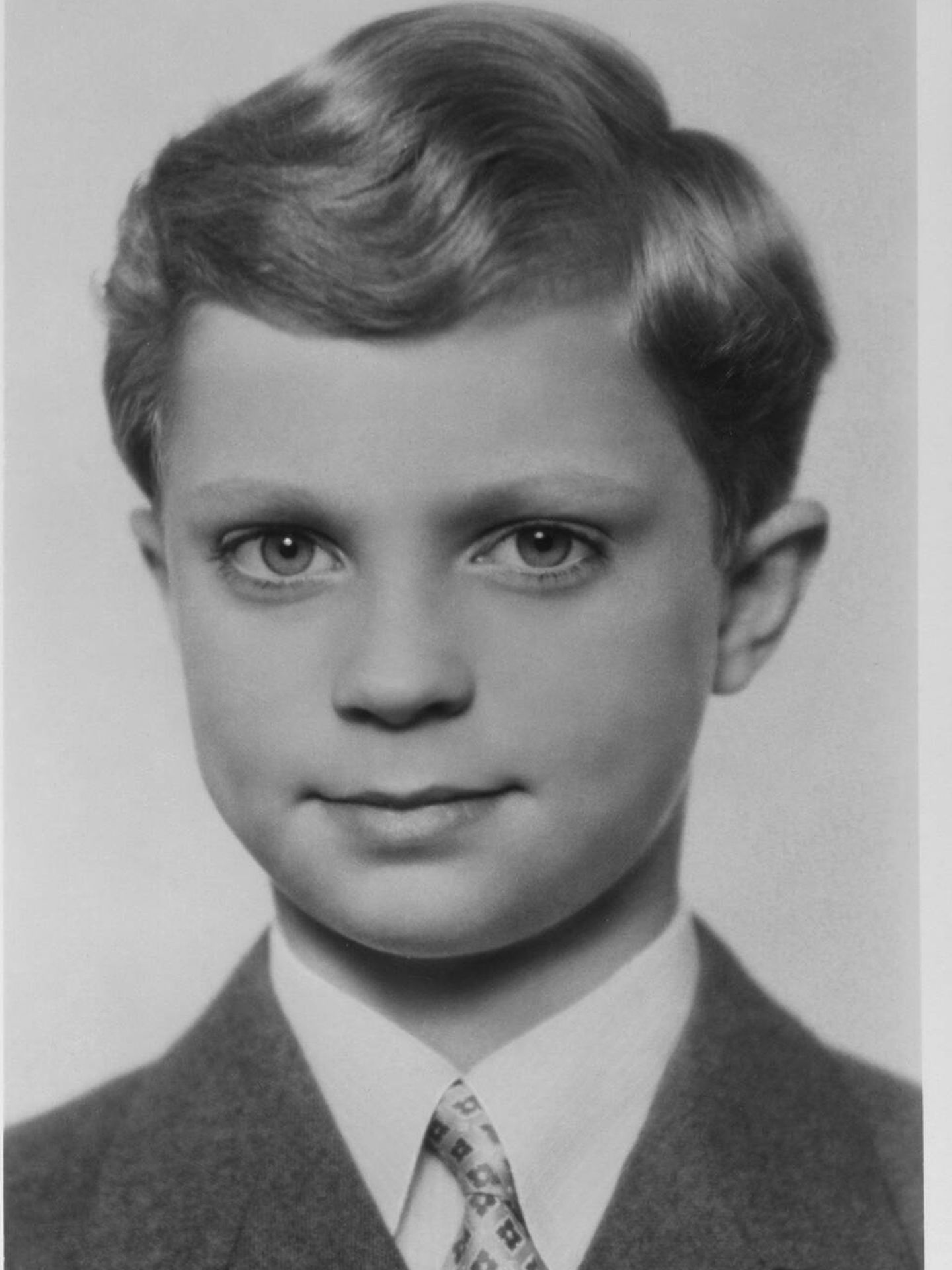 Su abuelo, el rey Carlos Gustavo, en 1956 a los 10 años. (Kungahuset)