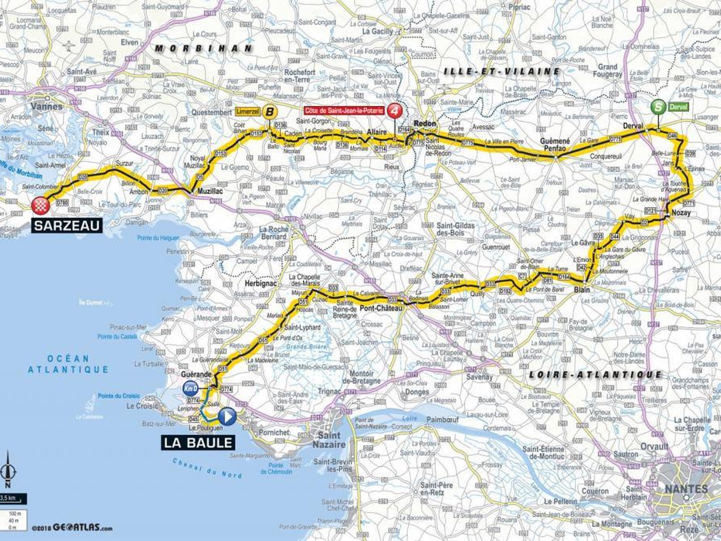 Recorrido de la cuarta etapa | Tour de Francia 2018