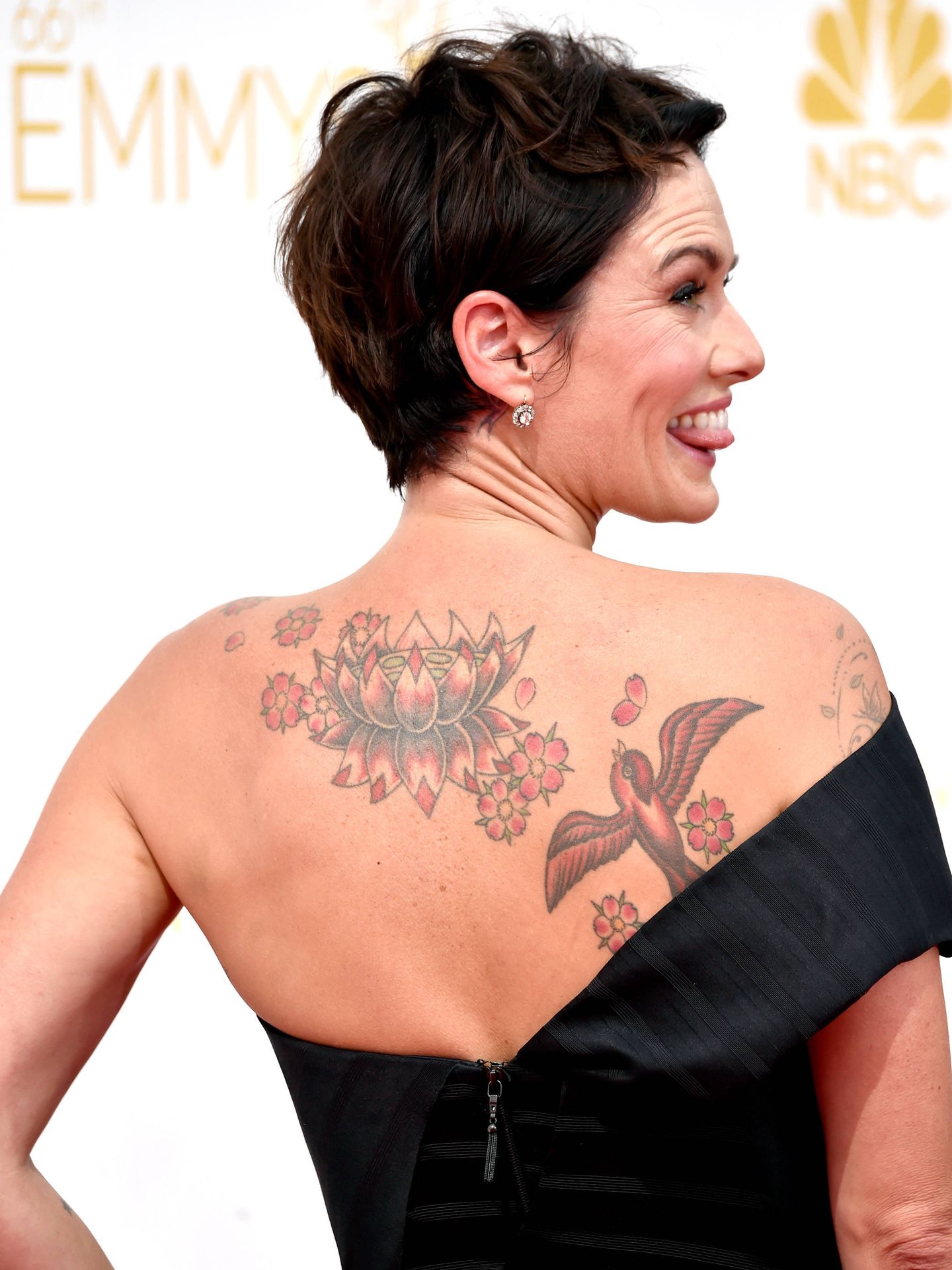 Como muchos de sus compañeros de reparto, Lena es fan de los tatus. (Getty)