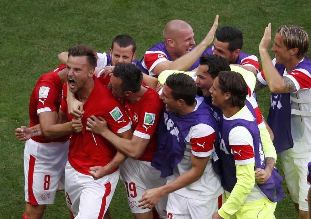 Foto: El gol de Seferovic provocó la locura en la selección helvética.