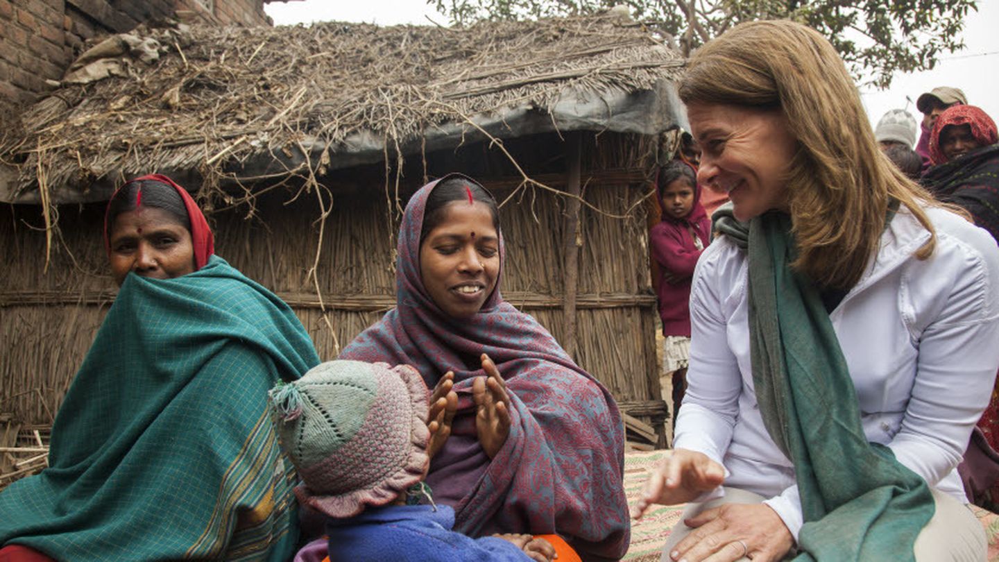 Melinda Gates en el Poblado de Dedaur, en la India. (Fundación Bill y Melinda Gates)
