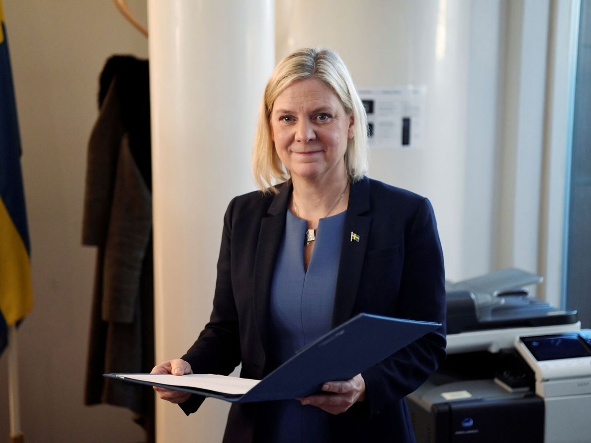 Foto: La ex primera ministra sueca, Magadalena Andersson. (Reuters/Erik Simander)(