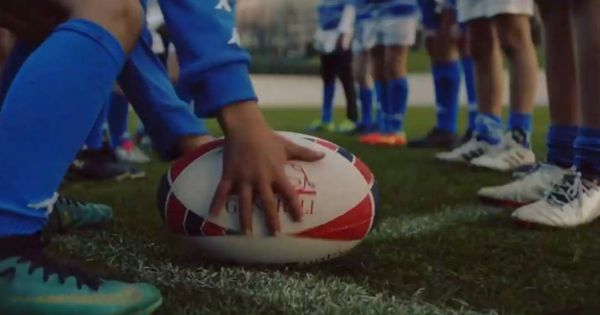 Foto: Rugby cinta: entre pequeños y sin heridas.