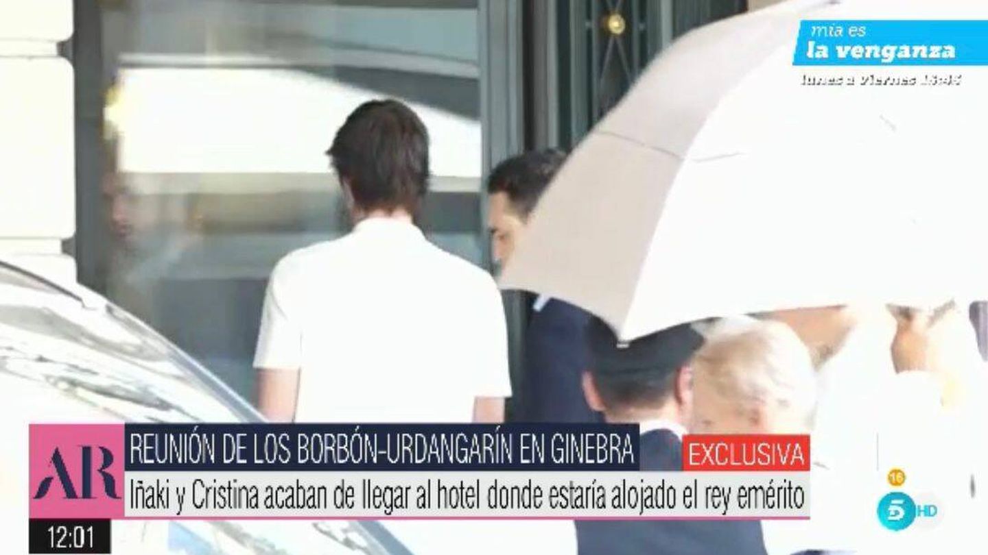 Pablo y Juan Urdangarin, a su llegada al Four Seasons. (Captura de pantalla 'El programa de Ana Rosa')