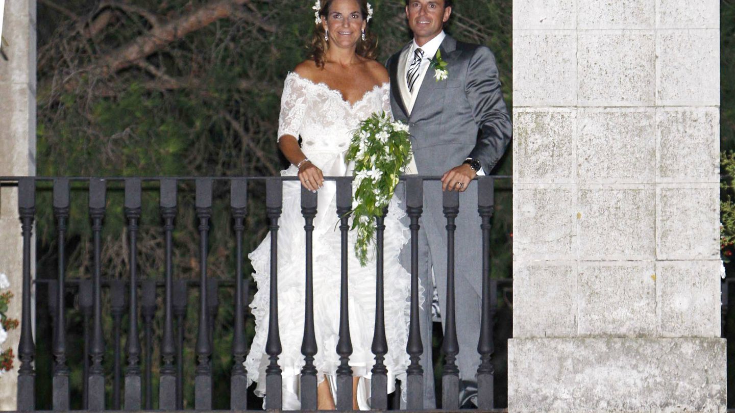 Arantxa Sanchez Vicario y Santacana durante su boda. (Getty)