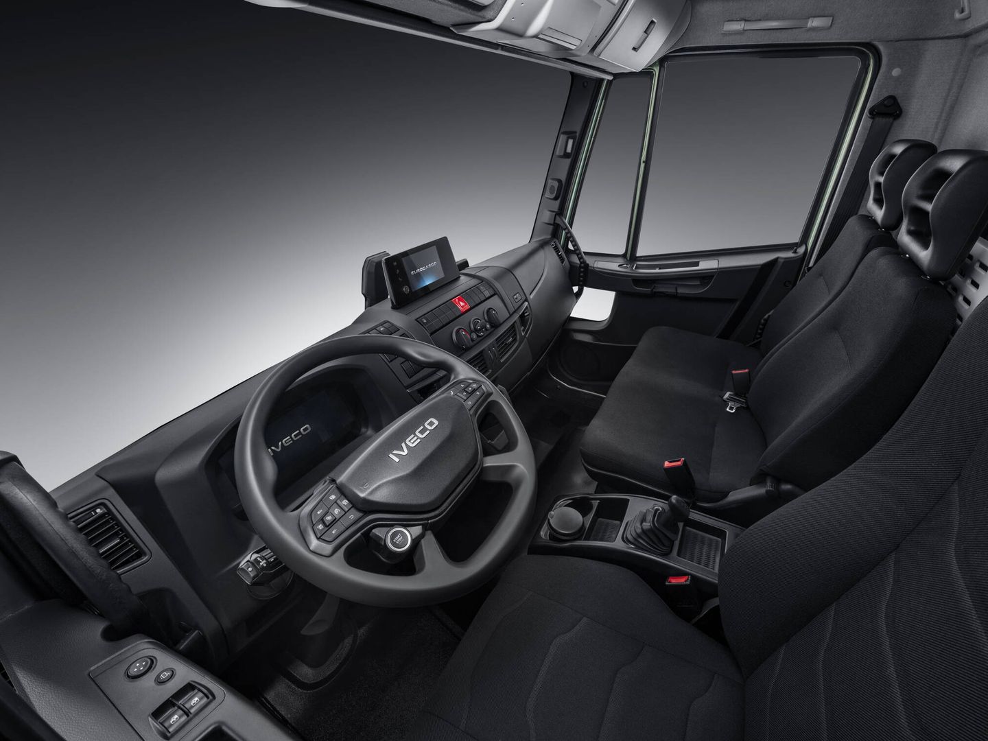 Interior de la cabina del nuevo Iveco Eurocargo.