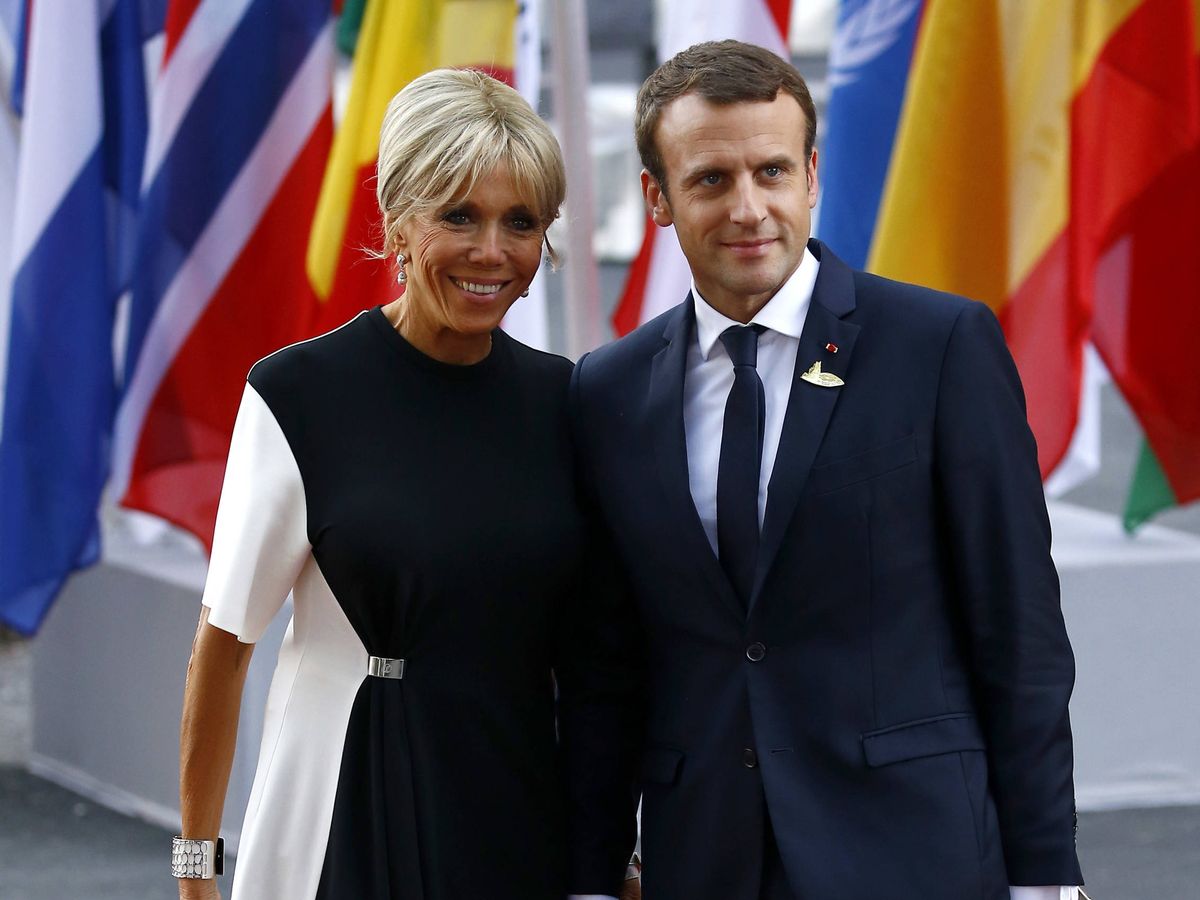 Foto:  Brigitte y Emmanuel Macron. (Getty)