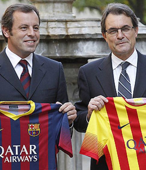 Foto: Mas considera "un acto al servicio del país" la camiseta del Barcelona con la senyera