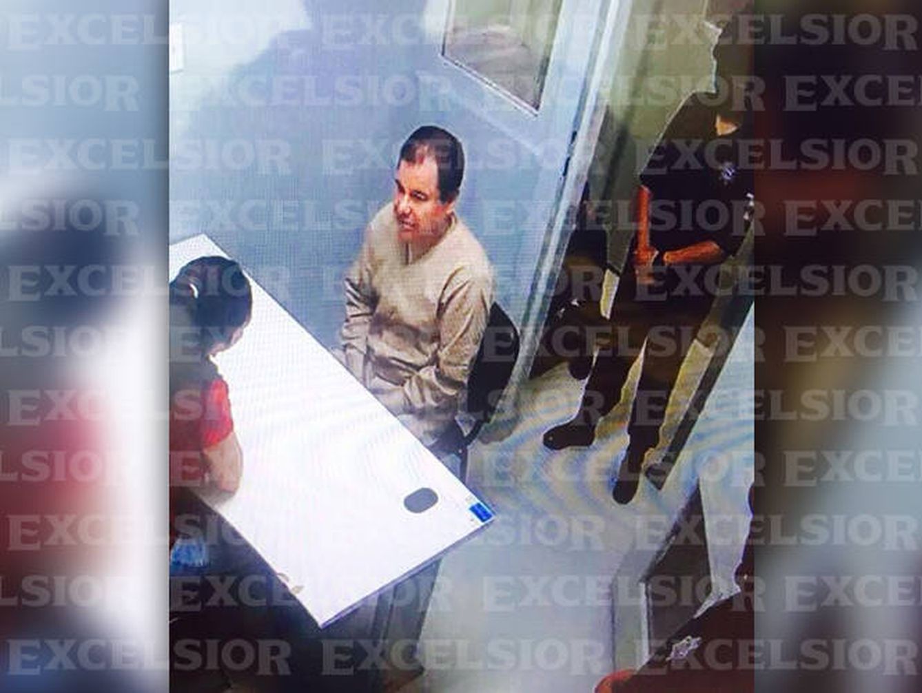 Primera fotografía pública de El Chapo Guzmán en el Penal Federal de Ciudad Juárez. (Excelsior) 