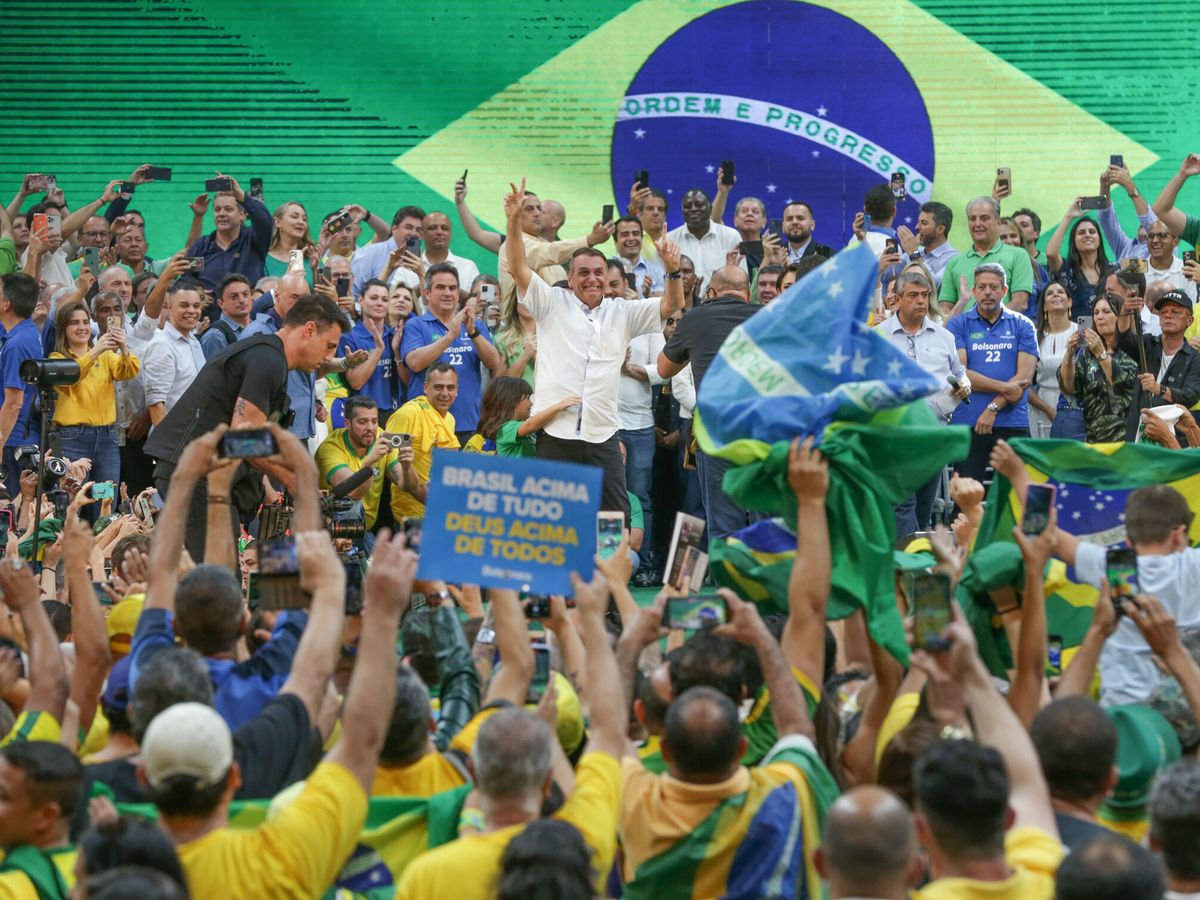 Foto: Bolsonaro en un acto en Río de Janeiro. (EFE/André Coelho)
