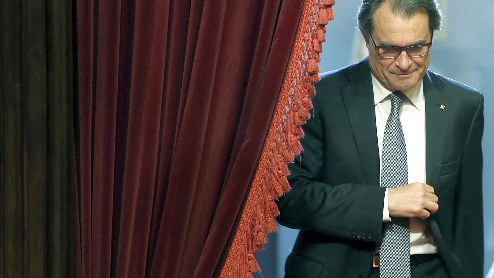 Foto: Artur Mas entrando al Parlament (Efe).