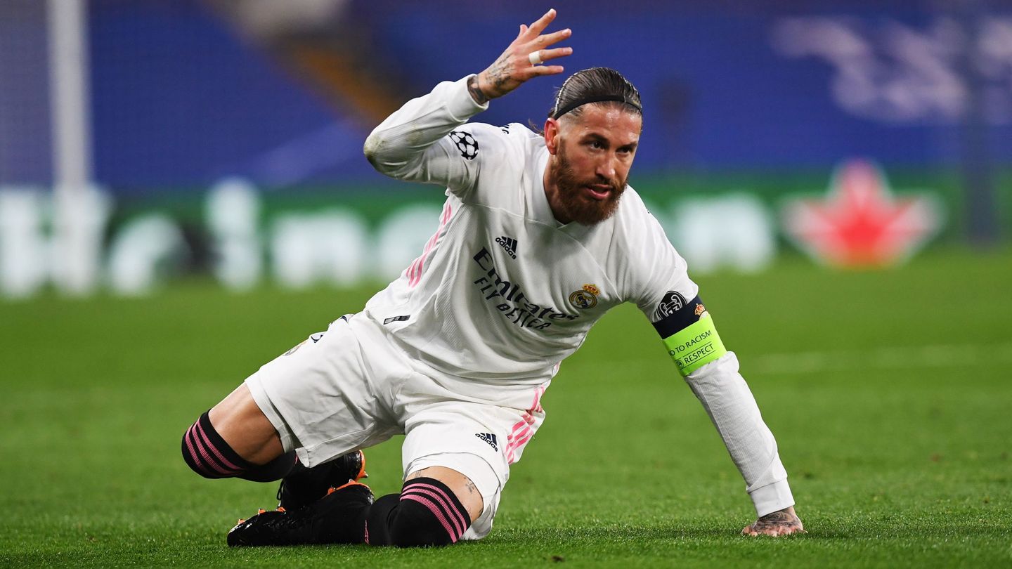Sergio Ramos en el último partido que disputó con el Real Madrid. (Reuters)