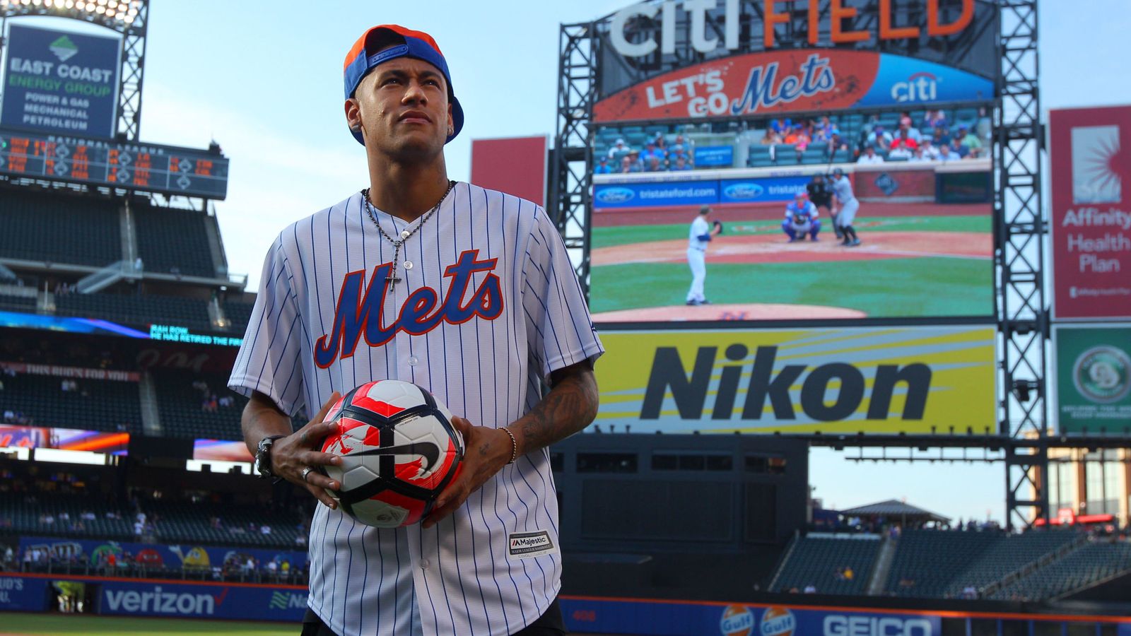 Foto: Neymar, en Nueva York. 