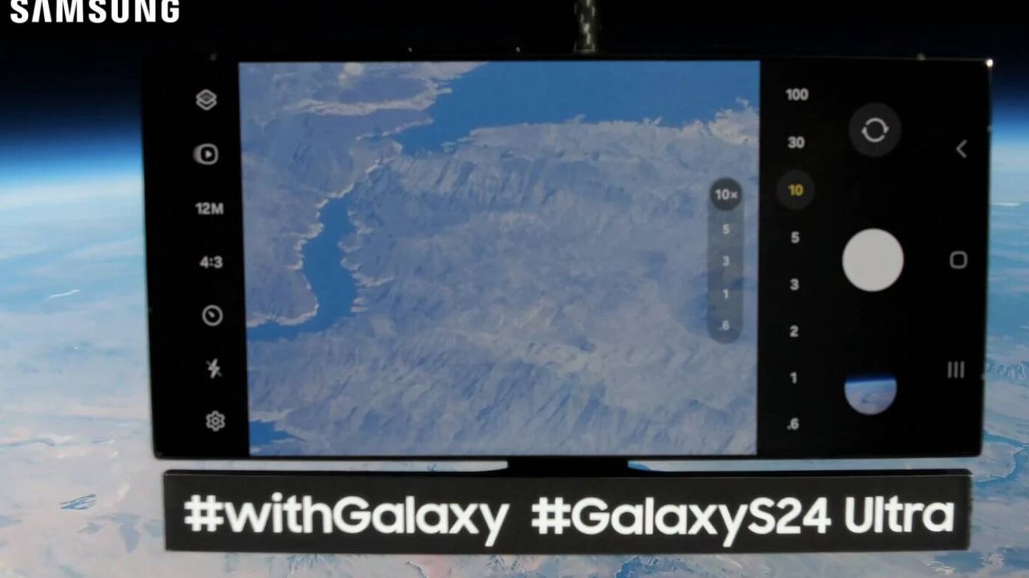 El Galaxy S24 Ultra, en la estratosfera (Samsung)