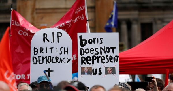 Foto: Manifestantes pro UE. (Reuters)