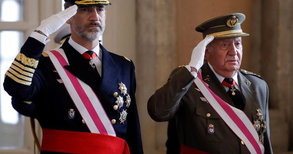 Foto: El Rey Felipe VI y el Rey emérito Juan Carlos I. (EFE)