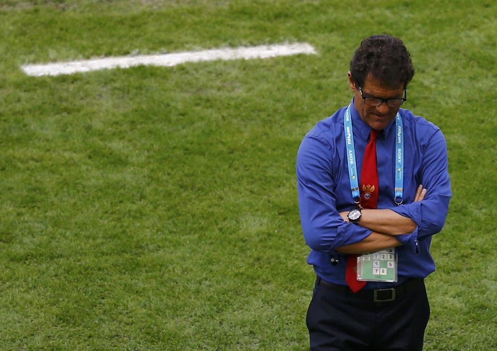 Foto: Fabio Capello durante un partido del Mundial de Brasil (Reuters).