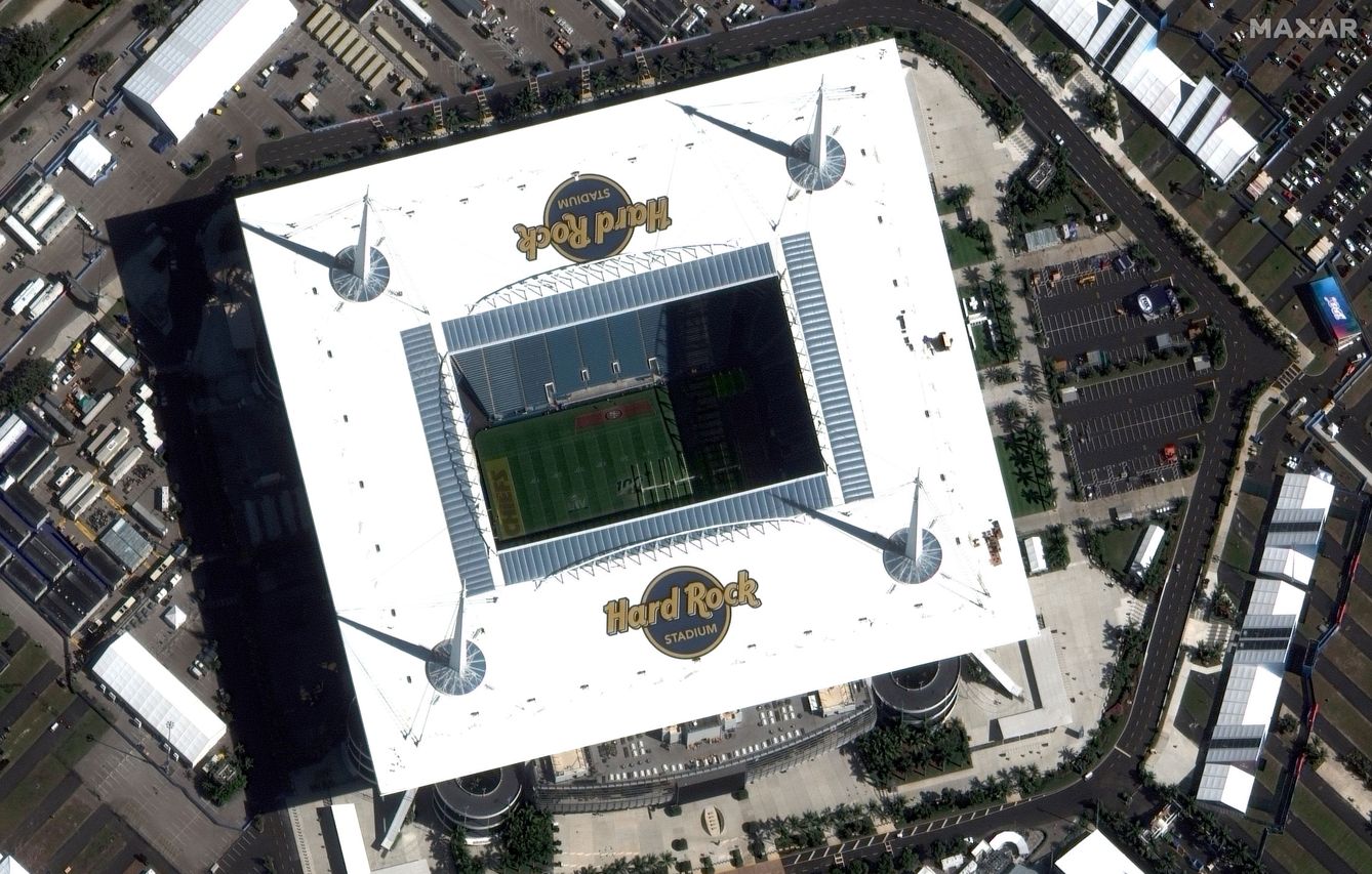 El Hard Rock Stadium de Miami, sede de la Super Bowl de 2020. (Reuters)