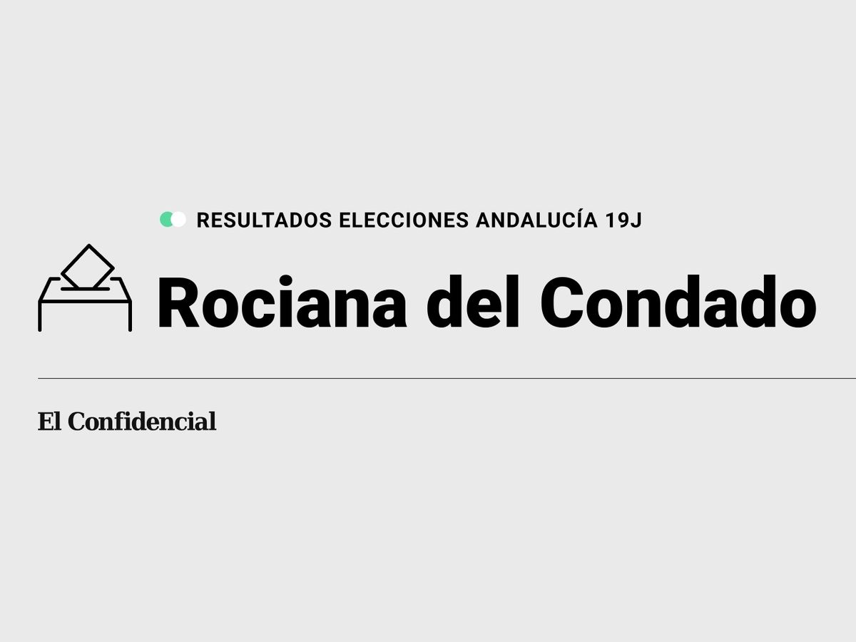 Foto: Resultados en Rociana del Condado, Huelva, de las elecciones de Andalucía 2022 este 19-J (C.C./Diseño EC)