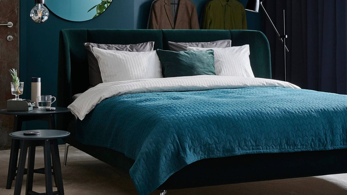 Dormitorio de lujo gracias a Ikea. (Cortesía)