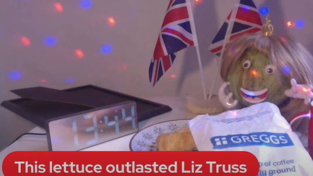 "Y la lechuga derrotó a Liz Truss": la broma que se convirtió en un símbolo de la crisis en Reino Unido