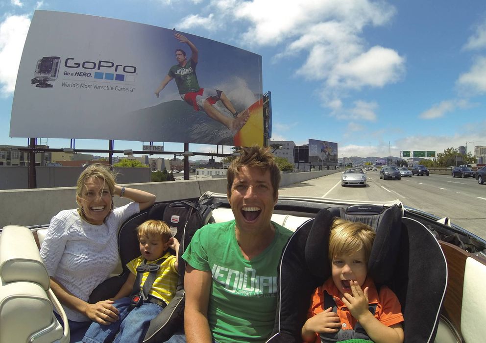 Foto: Nick Woodman, fundador de GoPro, junto a su familia (GoPro)