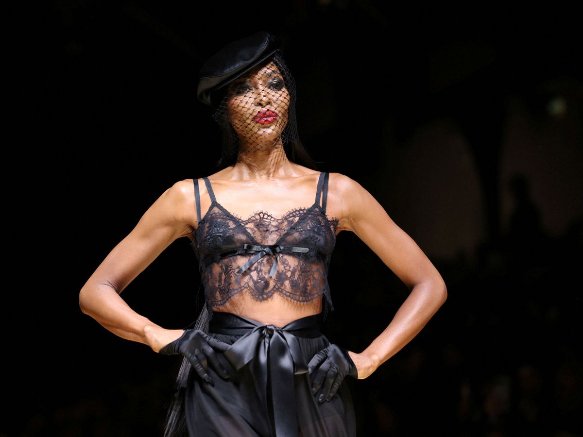 Foto: Naomi Campbell, para Dolce & Gabbana. (Reuters/Claudia Greco)