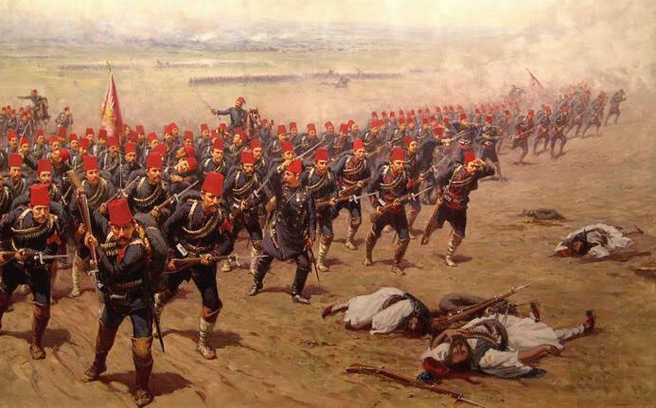 La 'Batalla de Karansebes', de Fausto Zonaro. (Cedido)
