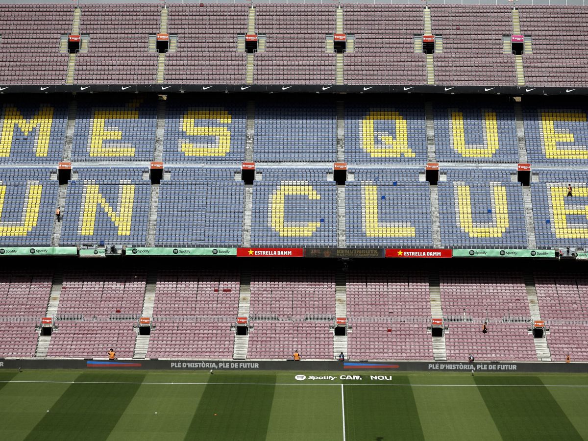 Foto: Las gradas del Camp Nou. (EFE / Alberto Estévez)